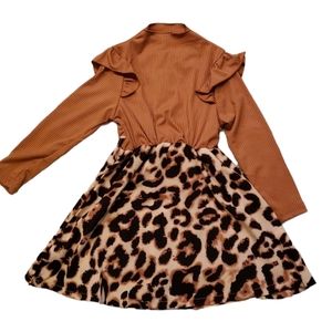 NWOT Cheetah print silk dress